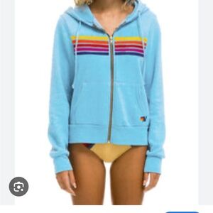 Aviator Nation 5 stripe hoodie